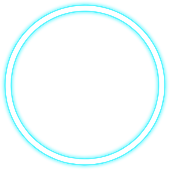 Round Neon Frame